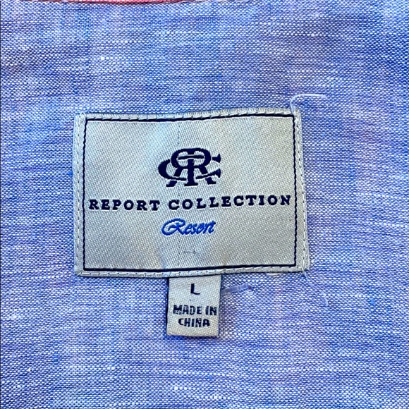 NWOT Report Collection Button Down Short Sleeve - Picture 9 of 11